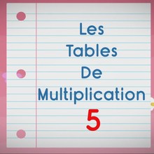 Chanson : Comptines pour apprendre les tables de multiplication - La Table de 5