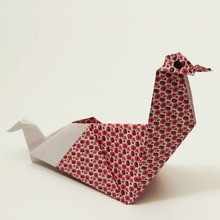La poule origami