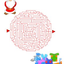 Le labyrinthe des cadeaux de noël