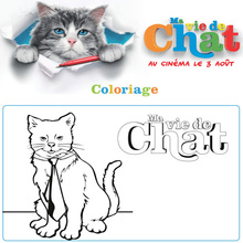 Coloriage Ma vie de chat
