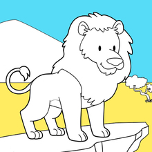 Coloriage : Roi lion