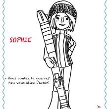 Coloriage : Sophie - La Bataille Géante