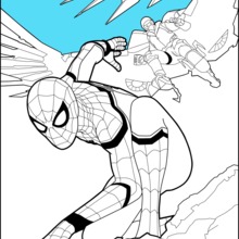 Coloriage : Spiderman Homecoming 1