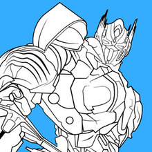 Coloriage : Transformers Optimus Prime