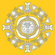 Mandala d'animaux de Aztek