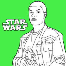 Coloriage Star Wars : Finn - Épisode 7