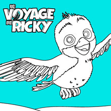 Coloriage : Le voyage de Ricky