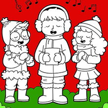 Les enfants chantent à Noël