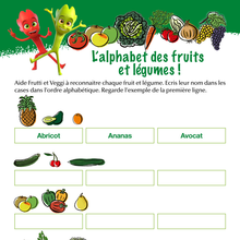 Jeu : L'alphabet des fruits et légumes