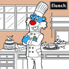 Coloriage : Le repas de Flunchy