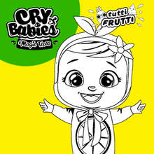 Coloriage : Cry Babies Magic Tears Tutti Frutti - CITRON
