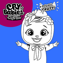 Coloriage : Cry Babies Magic Tears Tutti Frutti - MYRTILLES