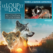 cinéma, Coloriage LE LOUP ET LE LION