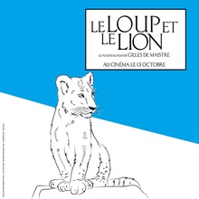 Coloriage : Le lion du film Le Loup et le Lion
