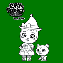 Coloriage : Cry Babies Magic Tears STORYLAND - Agatha et Stormy