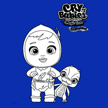 Coloriage : Cry Babies Magic Tears STORYLAND - Peter et Ollie