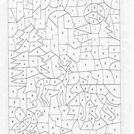 Coloriage ANIMAUX couleur par numéro - 46 coloriages magiques à imprimer