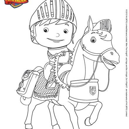 Coloriage MIKE LE CHEVALIER  Coloriages  Coloriage à imprimer gratuit