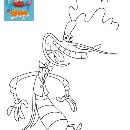 Coloriage OGGY ET LES CAFARDS - Coloriages - Coloriage à imprimer