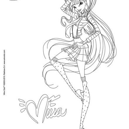 Coloriage WINX CLUB - Coloriages - Coloriage à imprimer gratuit - fr