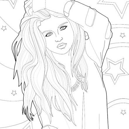 Meghan Trainor Coloring Pages Coloring Pages